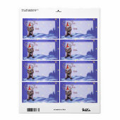 フェスティブ リンデア クリスマス ギフト ラベル (フルシート)