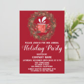 フェスティブ・レッド・グリーン・カンパニー　クリスマス・ホリデー・パーティ 招待状 (スタンド正面)