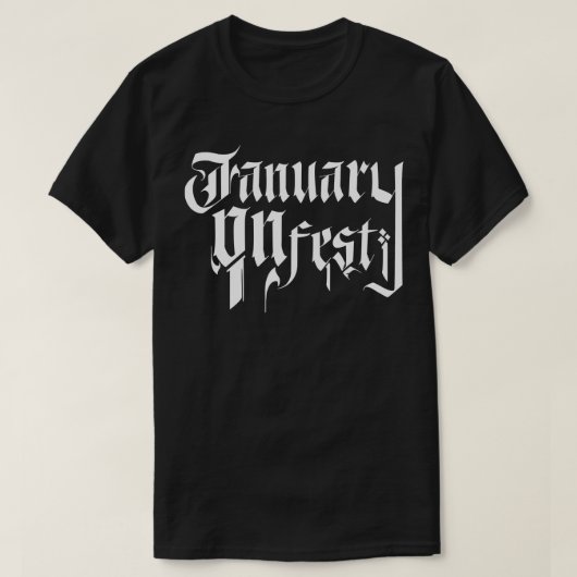 フェストの1月 Tシャツ (デザイン正面)