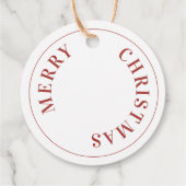 フェストーブレッド&ホワイトキャンディーケーンクリスマスギフトラベル フェイバータグ (裏面)