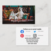 フェス実在スの紹介カード評価の不動産 名刺 (正面/裏面)