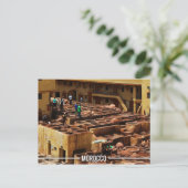 フェズの革製革所- Chouaraモロッコ ポストカード (スタンド正面)