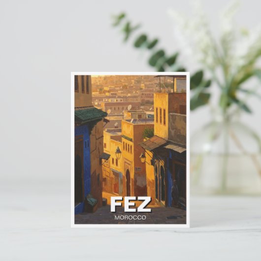 フェズモロッコ旅行 ポストカード (スタンド正面)