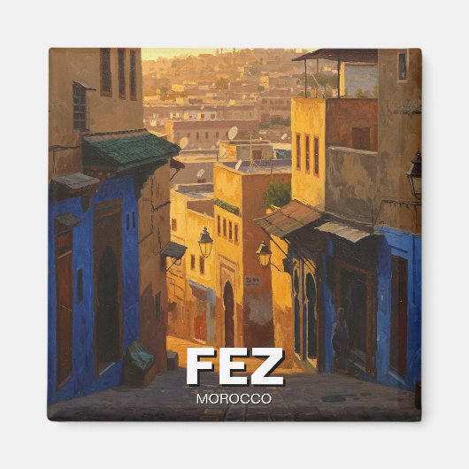 フェズモロッコ旅行 マグネット (正面)