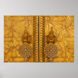 フェズ宮殿の複雑なフィリーグゲート ポスター