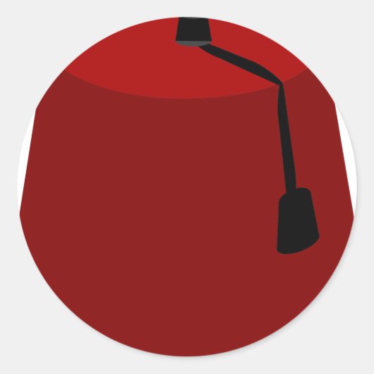 フェズ帽子 ラウンドシール (正面)