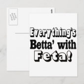 フェタチーズでより美味しく ポストカード (正面/裏面)