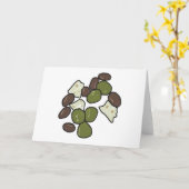 フェタチーズとオリーブ カード (黄色い花)