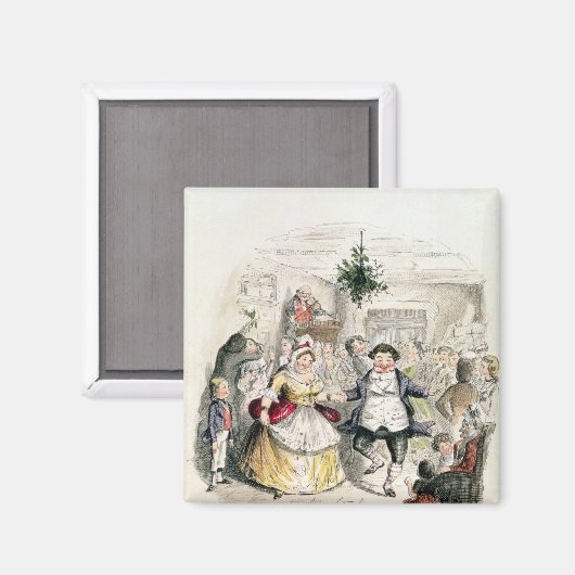 フェッジウィッグ氏の舞踏会は『聖降誕祭の頌歌』から引用されたのだ マグネット (正面/裏面)