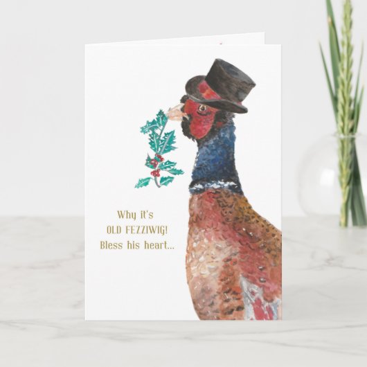 フェッジウィッグ氏クリスマスカード サンキューカード (正面)