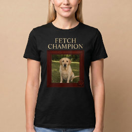フェッチチャンピオン カスタム 面白い犬 Tシャツ