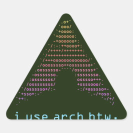 フェッチ暗 – 色 三角形シール