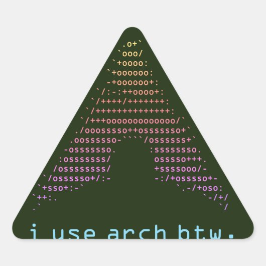 フェッチ暗 – 色 三角形シール (正面)