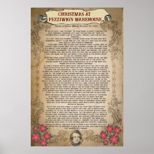 フェッツウィッグの倉庫でのクリスマスクリスマスキャロル | ポスター (正面)