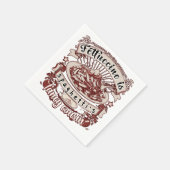 フェットチーネはスパゲティのいとこファンシーに当たる スタンダードカクテルナプキン (角)