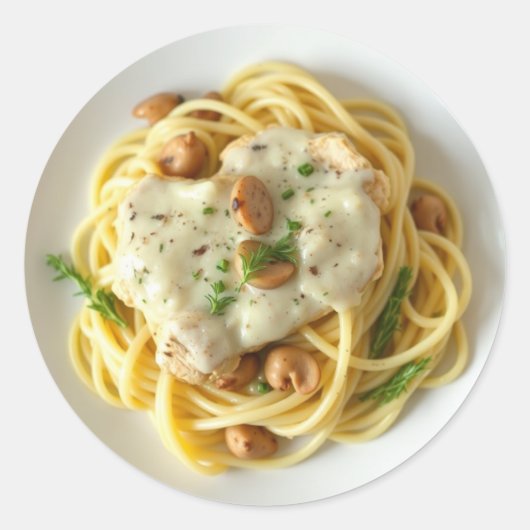 フェットツーチーニおもしろいアルフレド食品 ラウンドシール (正面)