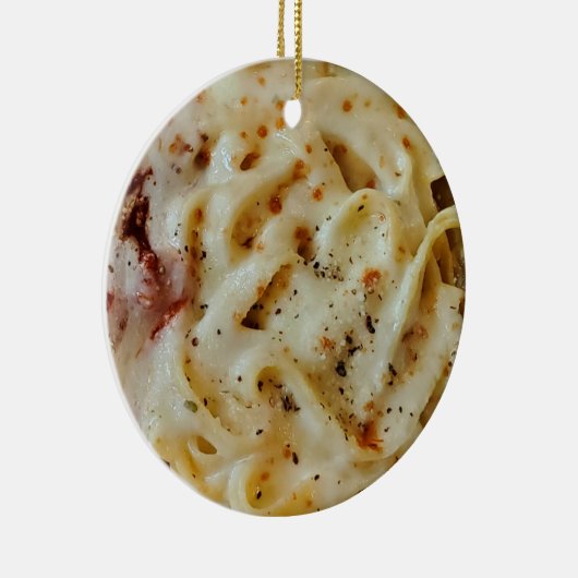 フェットツーチーニおもしろいパスタ食品 セラミックオーナメント (右)