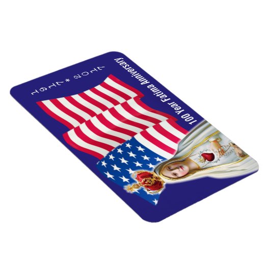 フェティマ米国国旗100周年記念の我が国の女性 マグネット (右側)