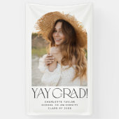 フェテモダンイミニマルー卒業写真アーチ卒業 横断幕 (縦)