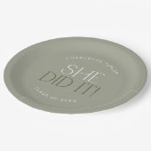 フェテモダン |グリーン彼女はそれを卒業した ペーパープレート (アングル)