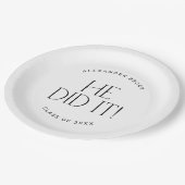 フェテモダン |彼ミニマルは卒業した ペーパープレート (アングル)