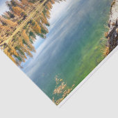 フェデラ湖の風景 – ラゴフェデラ，イタリア 薄葉紙 (詳細)