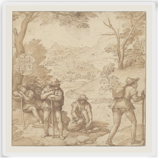 フェデリコ・ズッカロ – Taddeo's Hallucination シール (正面)