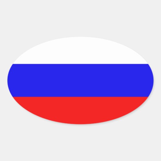 フェデレーショロシアのンフラグ 楕円形シール (正面)