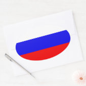 フェデレーショロシアのンフラグ 楕円形シール (封筒)