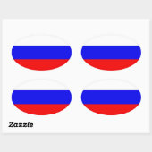 フェデレーショロシアのンフラグ 楕円形シール (シート)
