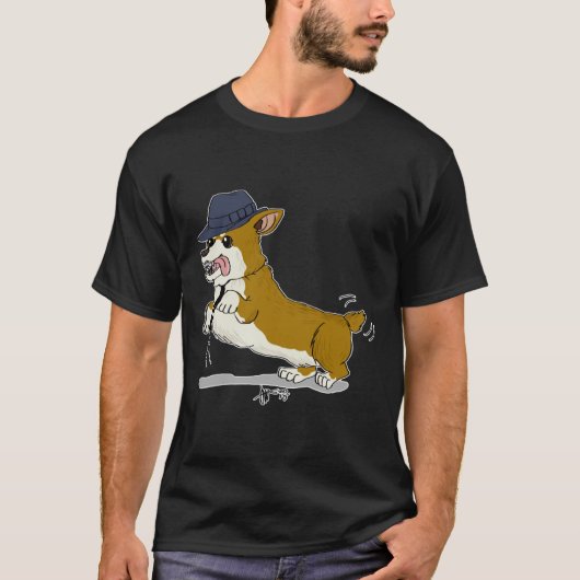 フェドーラコーギー Tシャツ (正面)