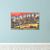 フェニイス,アリゾナ – ラージレターのシーン キャンバスプリント (インサイチュ (ウッドフロア))