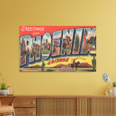 フェニイス,アリゾナ – ラージレターのシーン キャンバスプリント (インサイチュ (リビング))