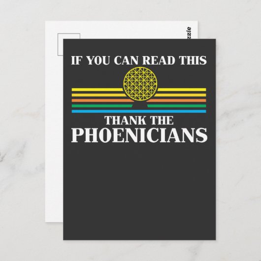 フェニキア史感謝してい先生・フェニキア人 ポストカード (正面/裏面)