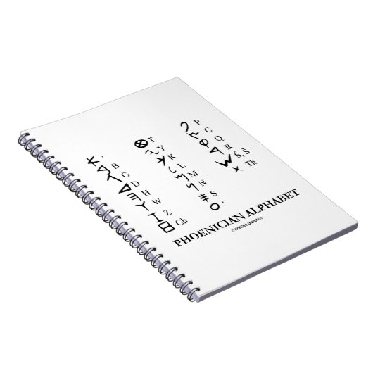 フェニキア文字(古代言語の記号) ノートブック (右側)