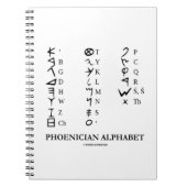 フェニキア文字(古代言語の記号) ノートブック (正面)