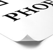 フェニキア文字(古代言語の記号) ポスター (角)