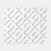 フェニキア語アルファベット言語シンボル フリースブランケット (正面(横))