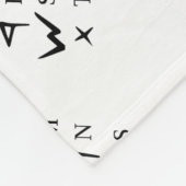 フェニキア語アルファベット言語シンボル フリースブランケット (角)