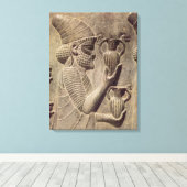 フェニキ運シアの2つの提供、詳細レリーフ、 浮き彫り キャンバスプリント (インサイチュ (ウッドフロア))
