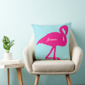 フェニコプテラスヴィンテージフラミンゴ明るい赤紫色 クッション (椅子)