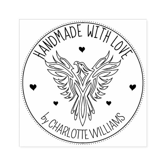 フェニッエレガントクカスタムの愛で手作り ラバースタンプ (インプリント)