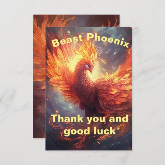 フェニッエレガントクスサンキューカード サンキューカード (正面/裏面)