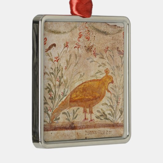 フェニックスおよび銘刻文字を描写するthermopolium メタルオーナメント (右)