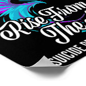 フェニックスから立ち上がる遺灰の自殺防止阿波 ポスター (角)