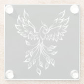 フェニックスがブラックで登場 ガラスコースター (裏面)