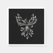 フェニックスがブラックで登場 スタンダードカクテルナプキン (正面)