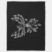 フェニックスがブラックで登場 フリースブランケット (正面)