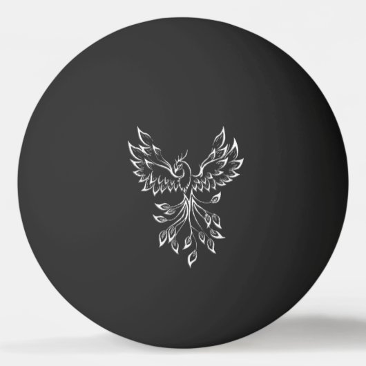 フェニックスがブラックで登場 卓球ボール (正面)