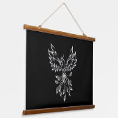 フェニックスがブラックで登場 吊り下げ型タペストリー (傾斜あり)